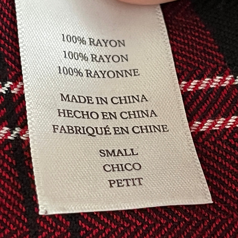 Rails Hunter Plaid Shirt SM Red Black Holiday Cozy Y2K Soft Flannel Button Down‎ - Picture 10 of 12